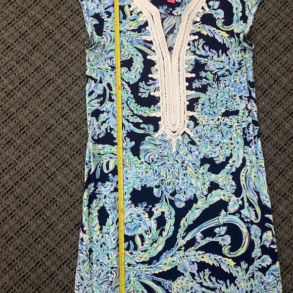 Lilly Pulitzer Madia Tunic Dress High Tide Navy Scuba Doo - Size S - Picture 10 of 10